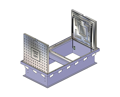 USS(2)36S-32X70-18D-VA-Steel Vault Access